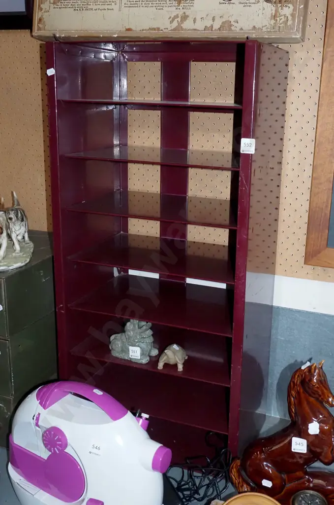red metal shelves H-860 W-420 D-250 Image 1++