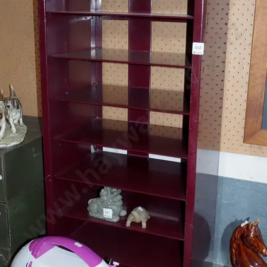 red metal shelves H-860 W-420 D-250