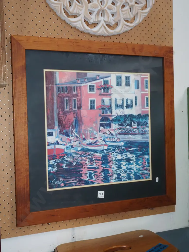 framed print - Mediterranean scene Image 1++