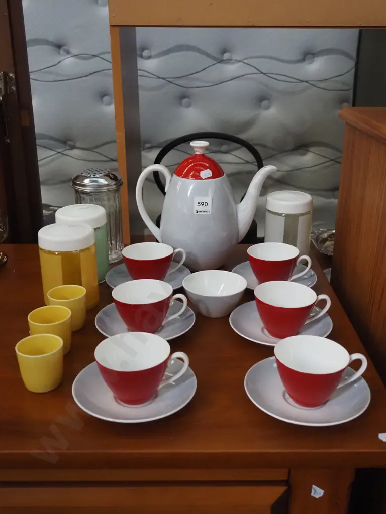 Adderley Fiesta 15 piece tea set etc Image 1++