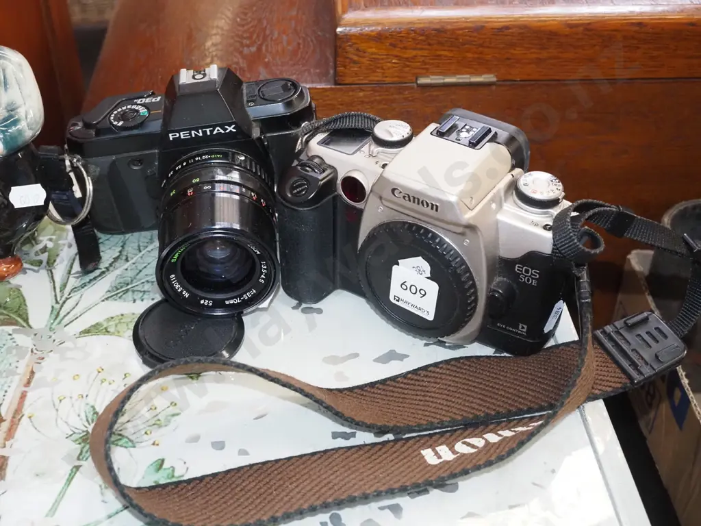 Pentax 35mm camera, Canon EOS 35mm camera - no lens Image 1++