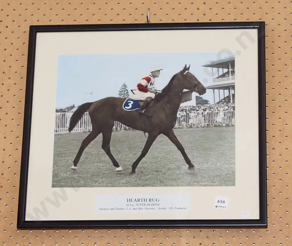 framed hand coloured photograph - Hearth Rug  Image 1++