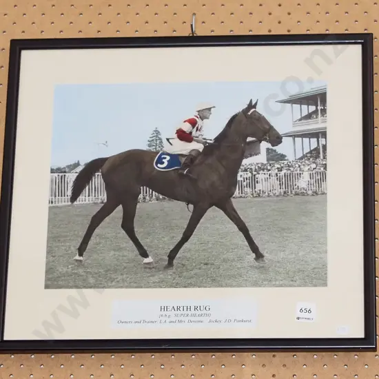 framed hand coloured photograph - Hearth Rug 
