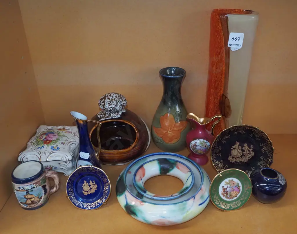 salt pig, vases, Limoges plates etc Image 1++