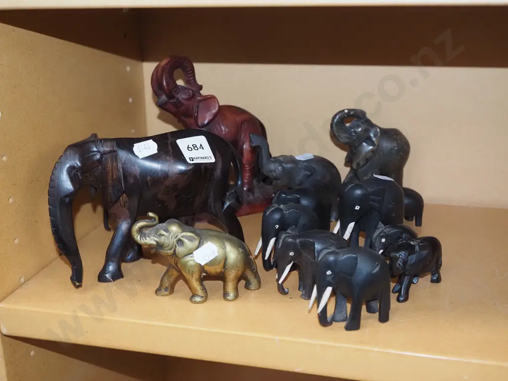 herd of ornamental elephants - some tusks missing Image 1++