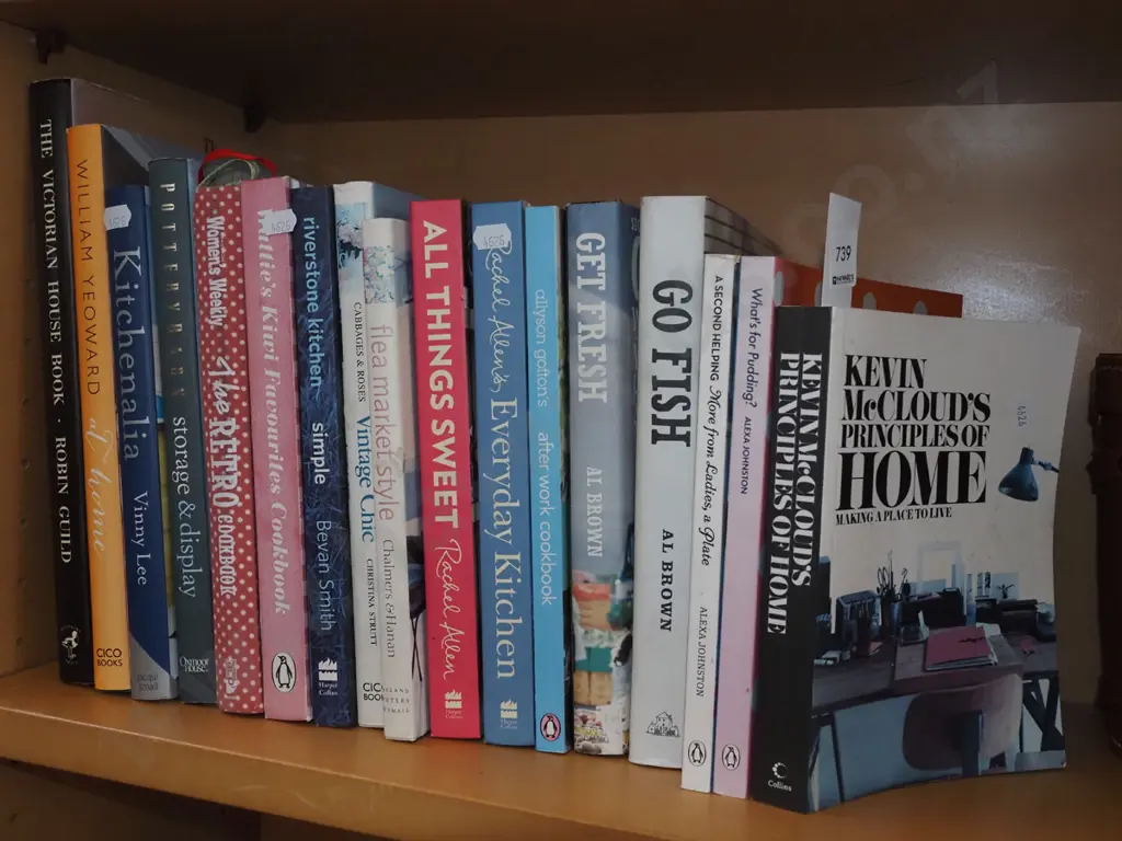 assorted cook and design books Image 1++
