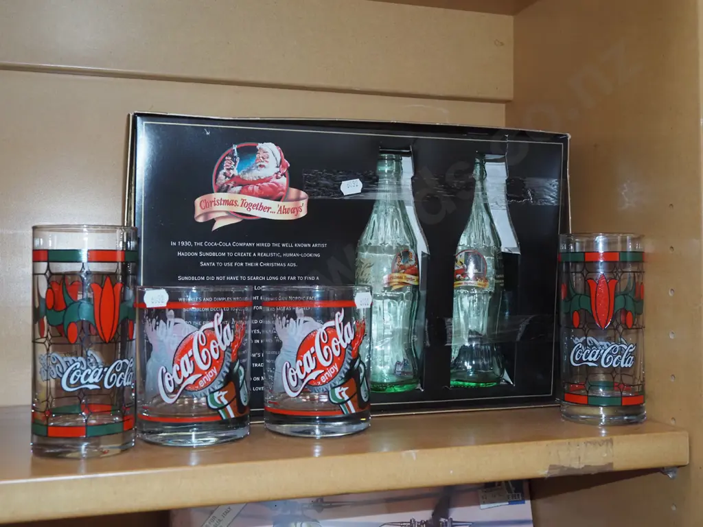 Coca Cola collector glasses and bottles Image 1++