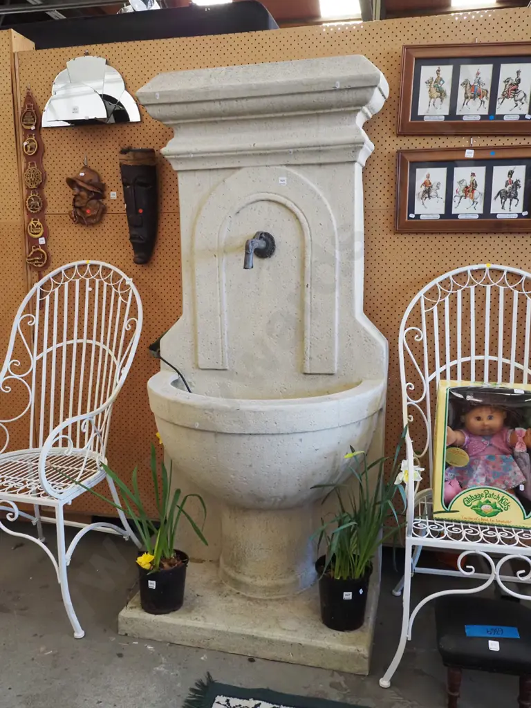 large composite outdoor water feature - As Is No Returns H1830 W800 D550 Image 1++