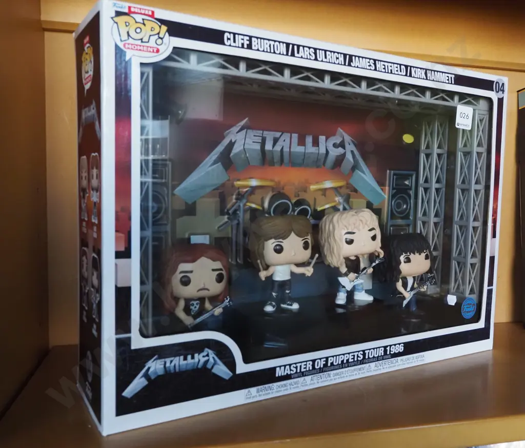 boxed as new Funko Pop figure set: Metallica - Master of Puppets Tours 1986 Image 1++