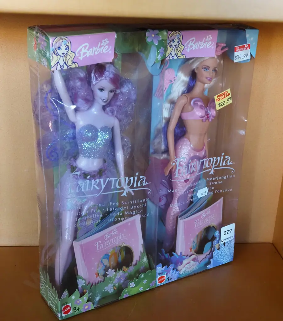 2x boxed Barbie Fairytopia dolls Image 1++