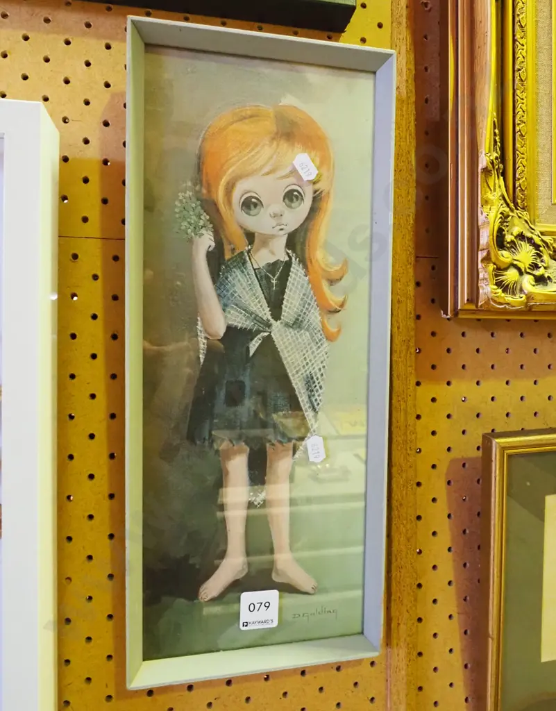 framed print - girl with big eyes Image 1++
