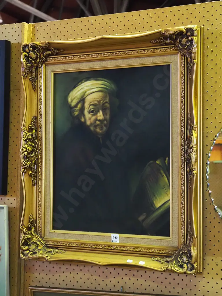 framed oil on canvas  - Rembrant  Image 1++