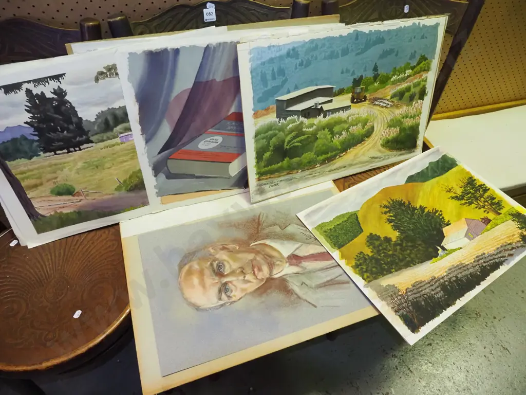 folio of watercolours Image 1++