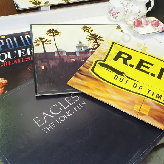 LPs; Eagles, REM, Queen, Police