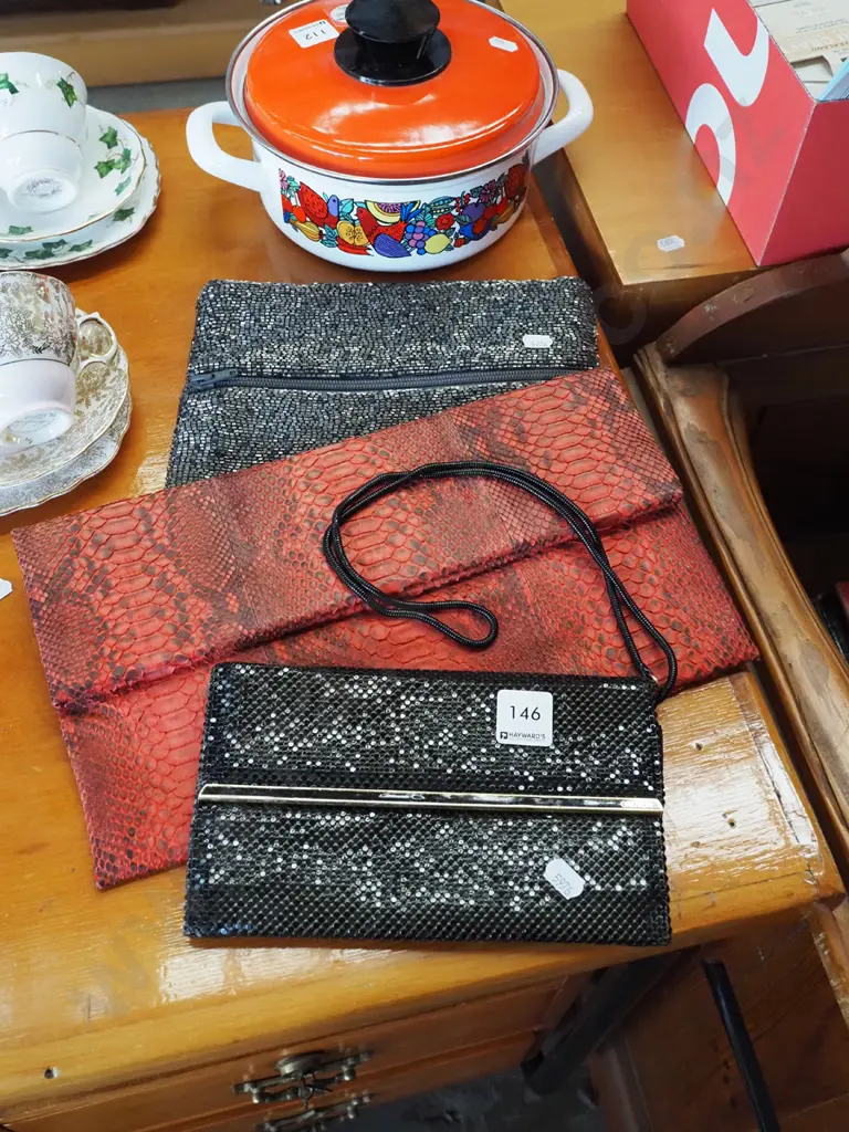 alligator skin and other  clutch purses Image 1++