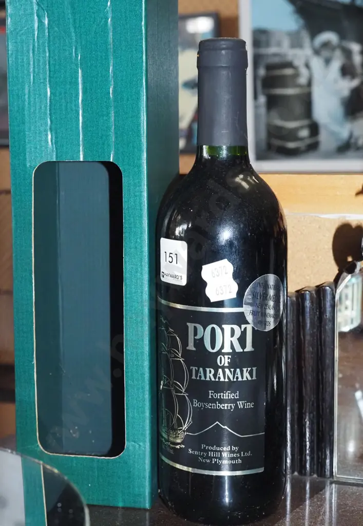 bottle of Taranaki Fortified boysenberry wine Image 1++