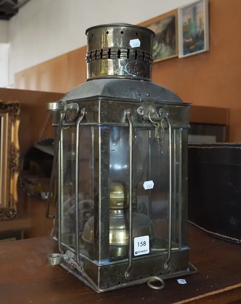 brass Viking kerosene ships lantern H350 Image 1++