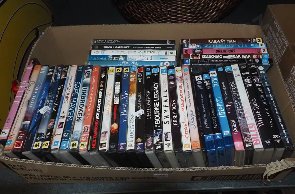 box of DVDs Image 1++