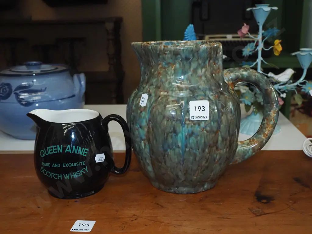 trickle glazed Temuka kettle?, scotch whisky jug Image 1++