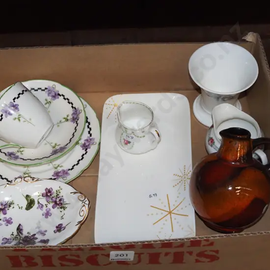 box; trios, jugs, vase etc
