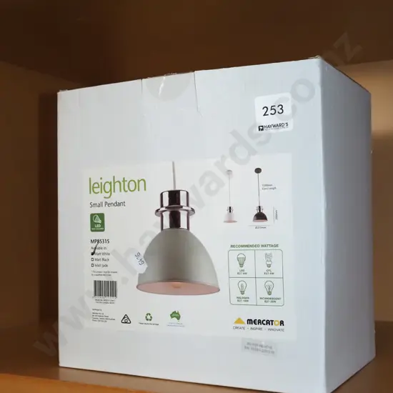 as new Leighton small pendant light fitting
