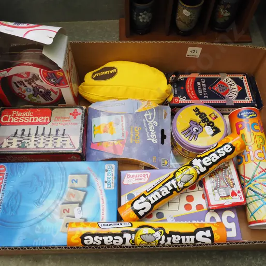box of board games