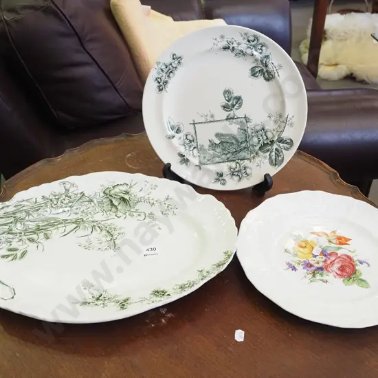 Burselm Woodland ashet, 2x plates