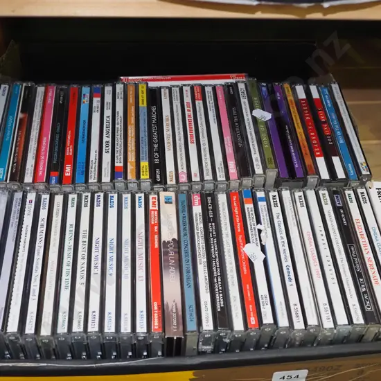 box of CDs