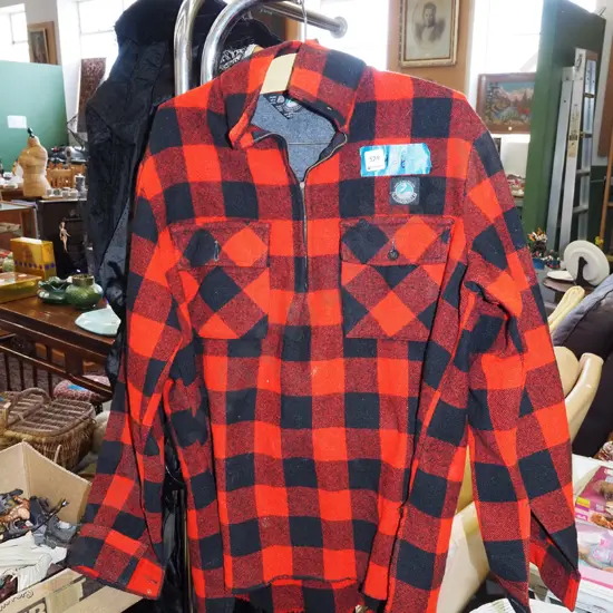 Swanndri OS red checked bush shirt
