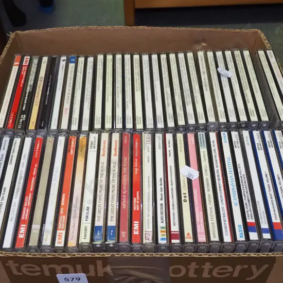 box of CDs