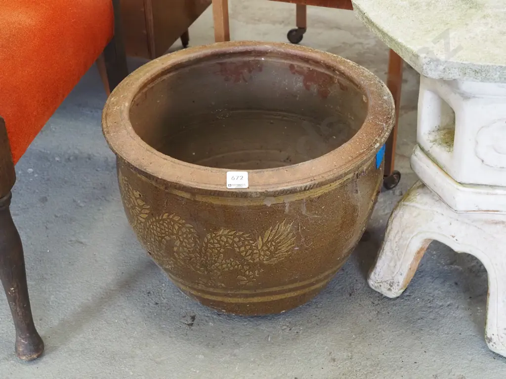 dragon themed garden planter Image 1++