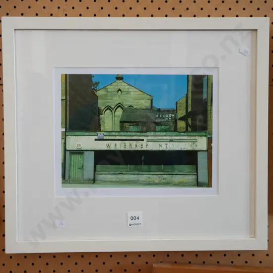 framed print - disused shop front