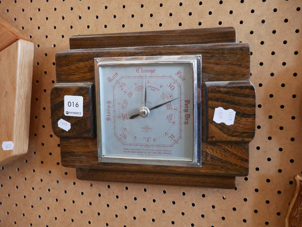 oak framed barometer Image 1++