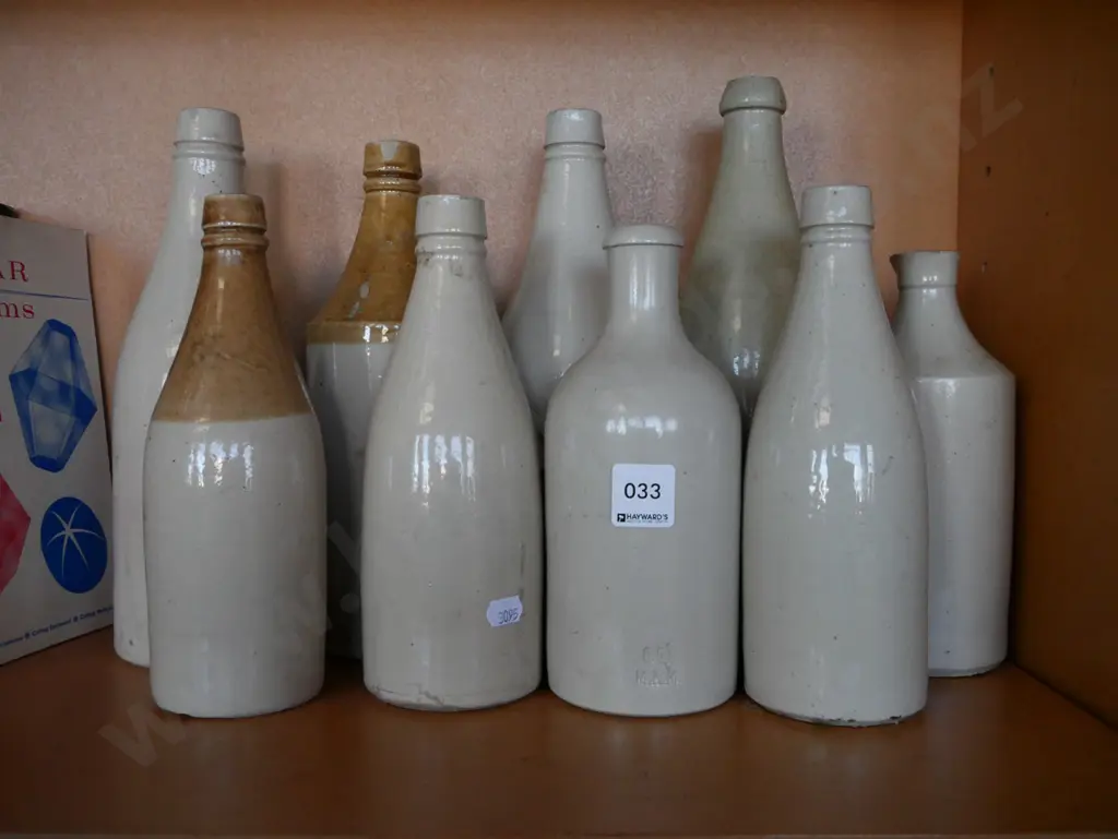 assorted stoneware bottles - some chips Image 1++