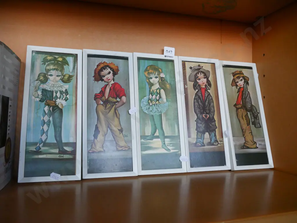 4x small framed Eden prints - some water marking Image 1++