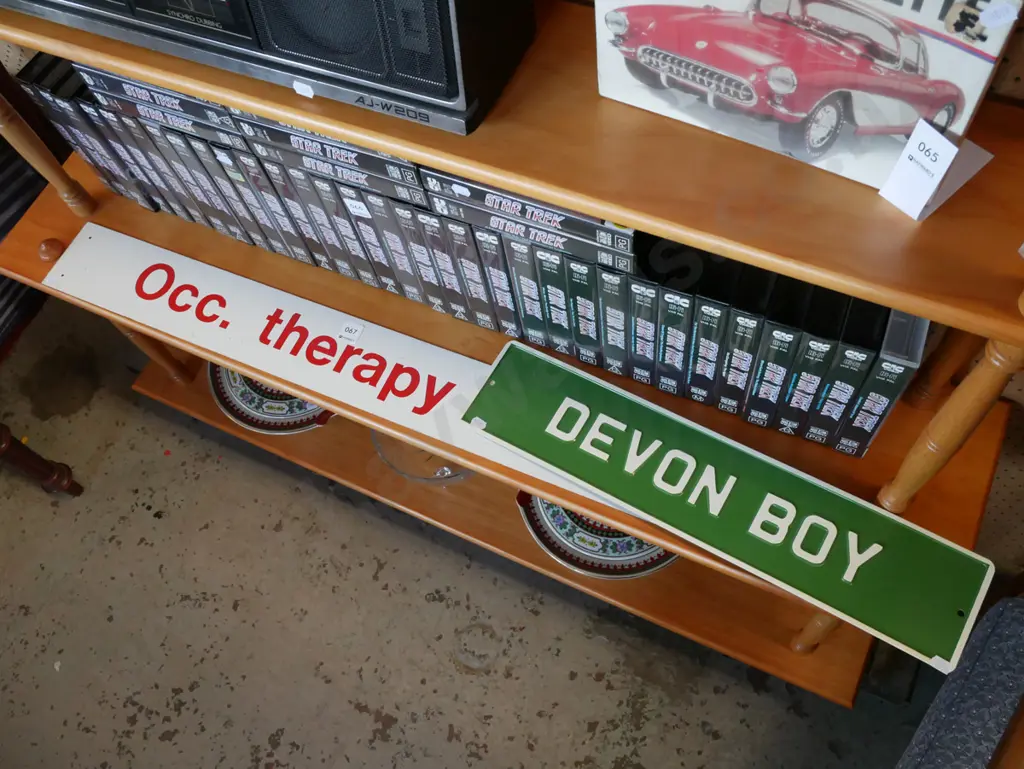 2x metal signs - OCC. Therapy, Devon Boy Image 1++