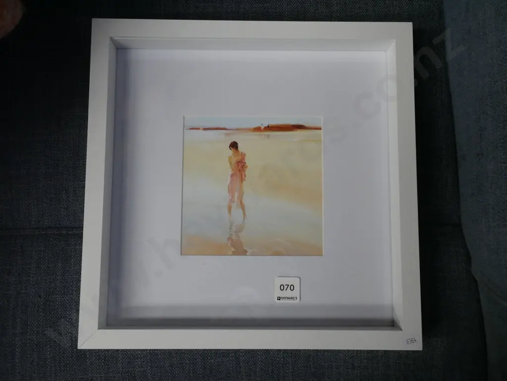 framed print - woman at beach Image 1++