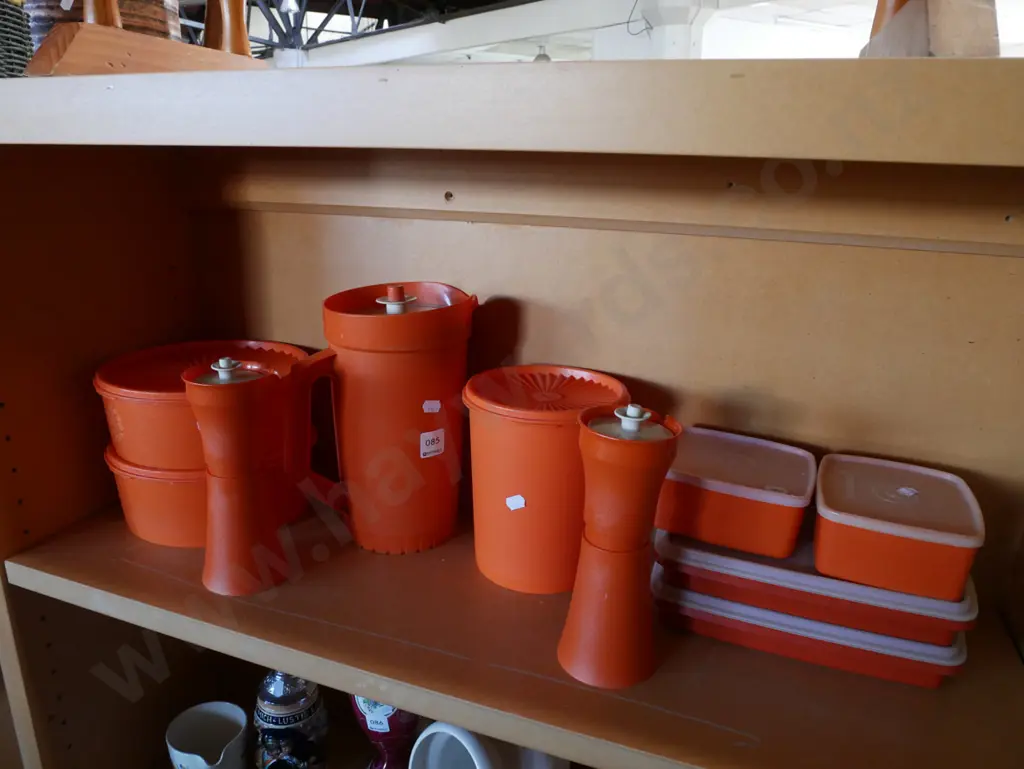 retro orange Tupperware Image 1++