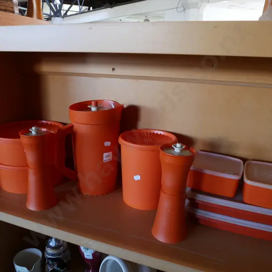 retro orange Tupperware