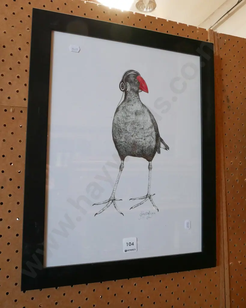 framed poster print - pukeko Image 1++
