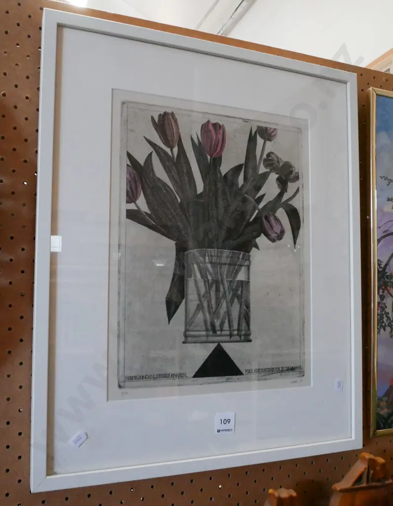 framed ltd edition print - tulips Image 1++