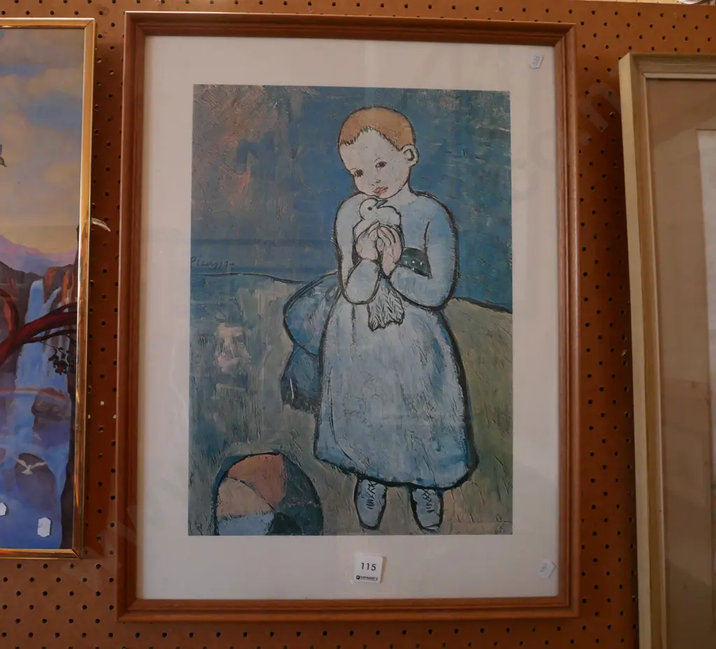 framed Picasso poster print Image 1++