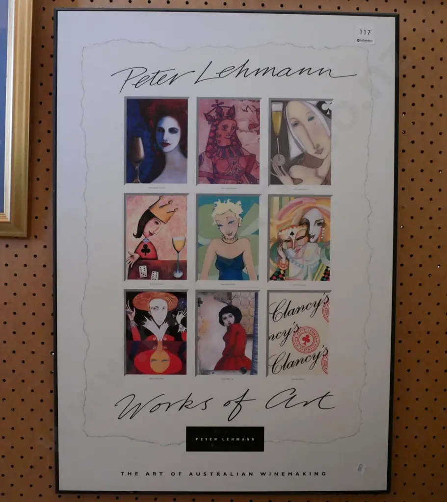 Peter Lehnann poster print on board - wine labels Image 1++