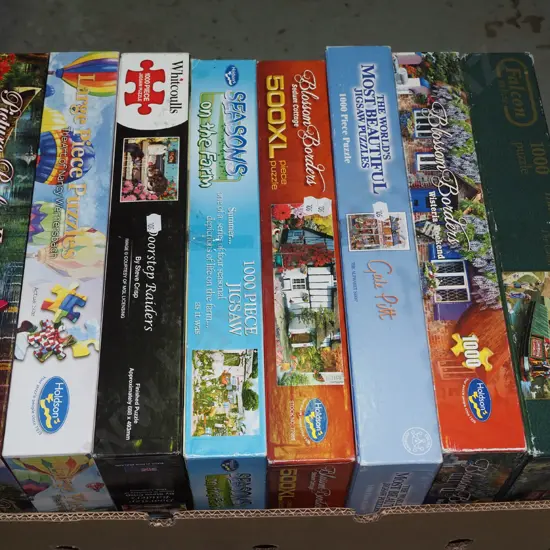 box of puzzles