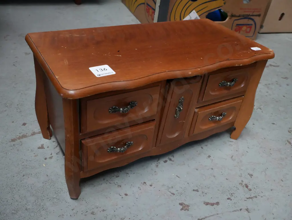 small 5 drawer jewellery chest H-200 Image 1++