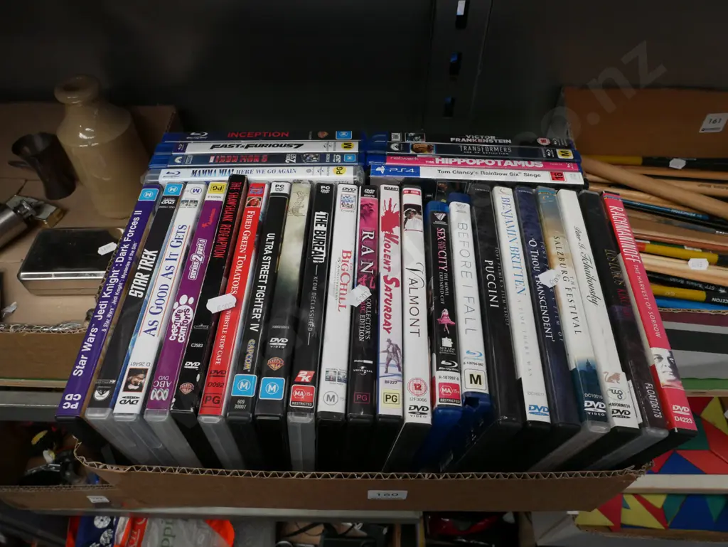 box of DVDs Image 1++