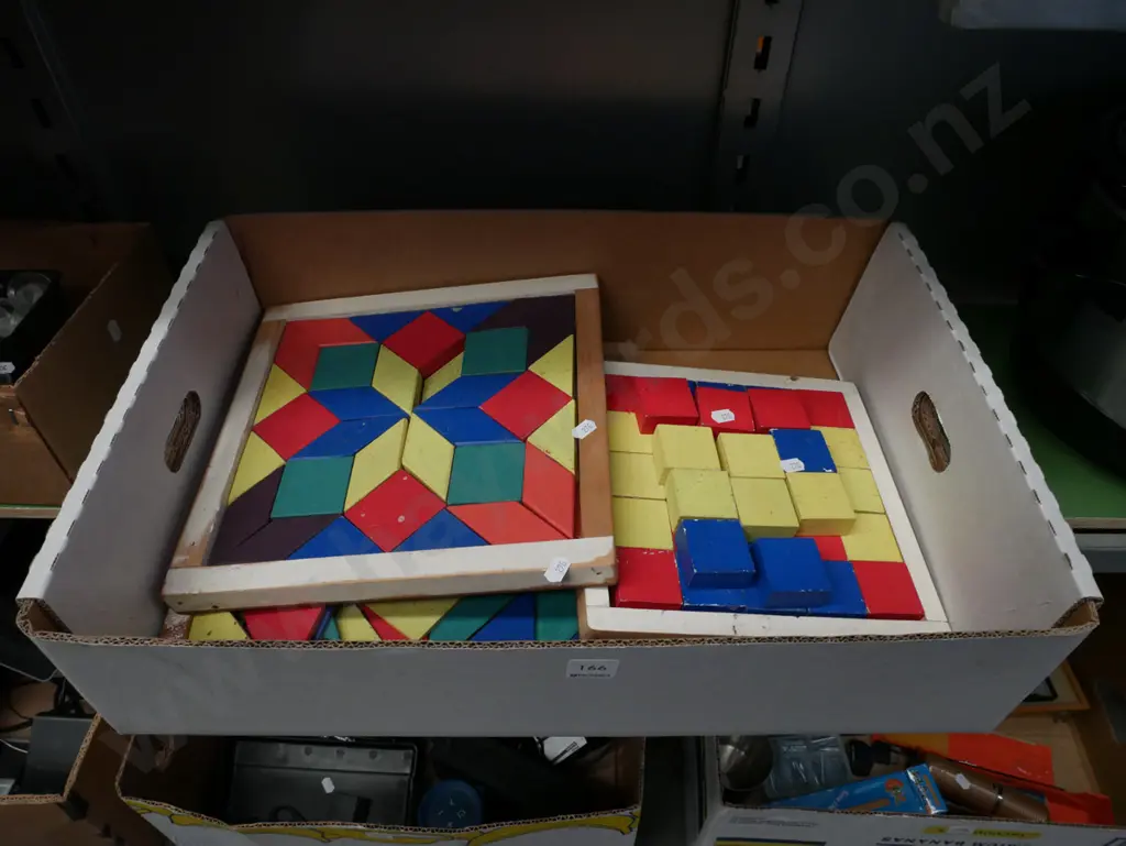 box of wooden puzzles Image 1++