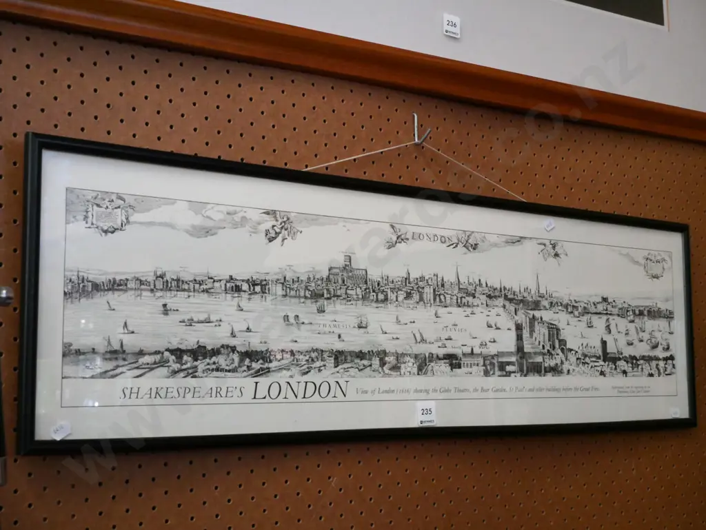 framed print- Shakespeare London Image 1++