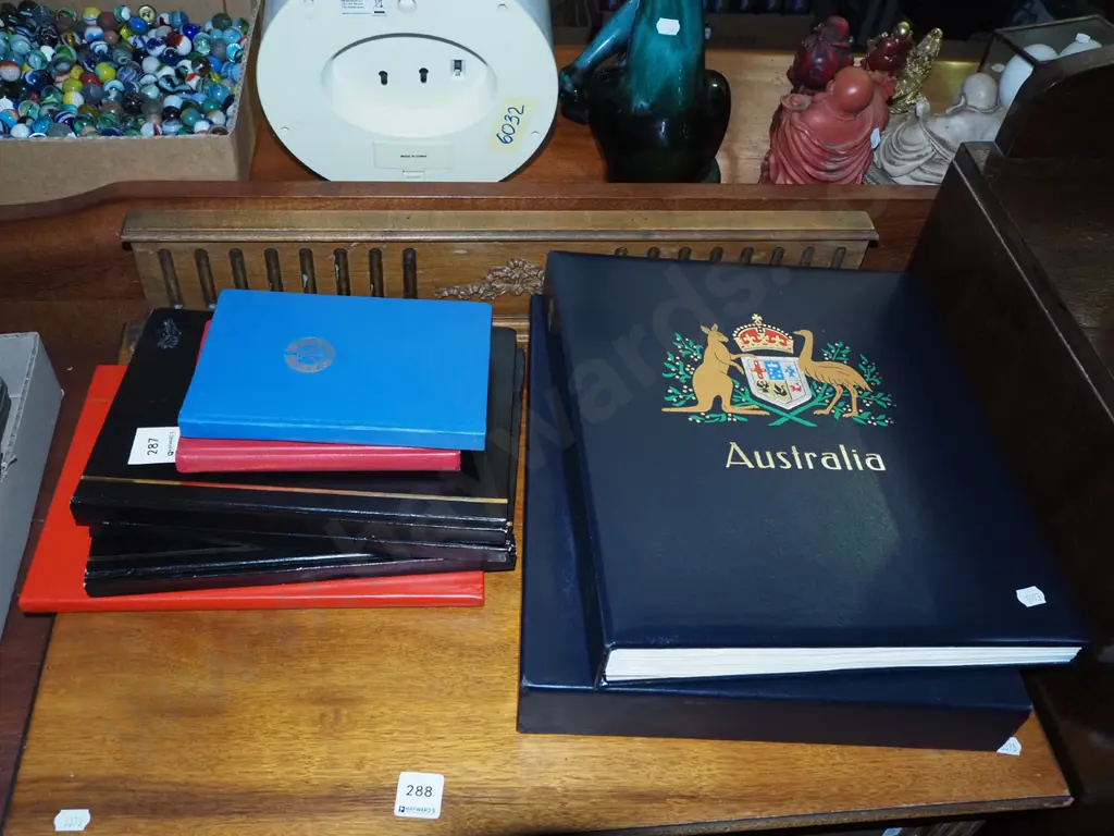 stamp albums - some empty and others light on stamps Image 1++