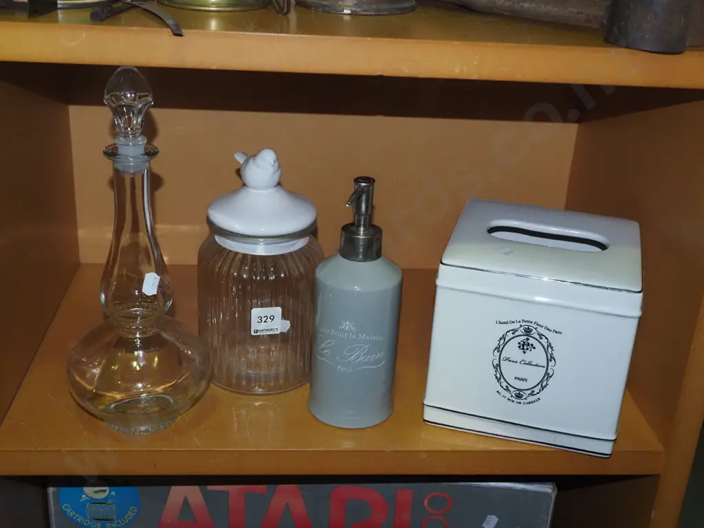 paper tissue dispenser, lidded canister, soap dispenser etc Image 1++